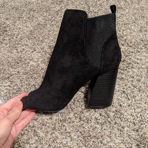 Pink Lilly black booties size 10. Brand New!